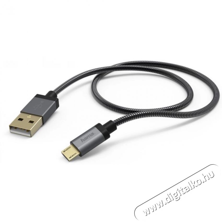 Hama 173625 USB ELITE - METAL 1,5m Micro USB adatkábel Tv kiegészítők - Kábel / csatlakozó - Csatlakozó / elosztó / átalakító - 379777