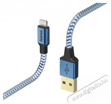 Hama 178300 Reflective 1,5m Lightning adatkábel - kék Mobil / Kommunikáció / Smart - Mobiltelefon kiegészítő / tok - Hálózati-, autós töltő - 379826