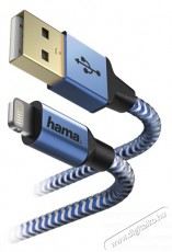 Hama 178300 Reflective 1,5m Lightning adatkábel - kék Mobil / Kommunikáció / Smart - Mobiltelefon kiegészítő / tok - Hálózati-, autós töltő - 379826