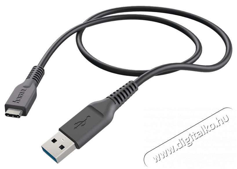 Hama 178395 USB 3.1 Type-C- USB A 1m adatkábel - fekete Mobil / Kommunikáció / Smart - Mobiltelefon kiegészítő / tok - Kábel / átalakító - 379827