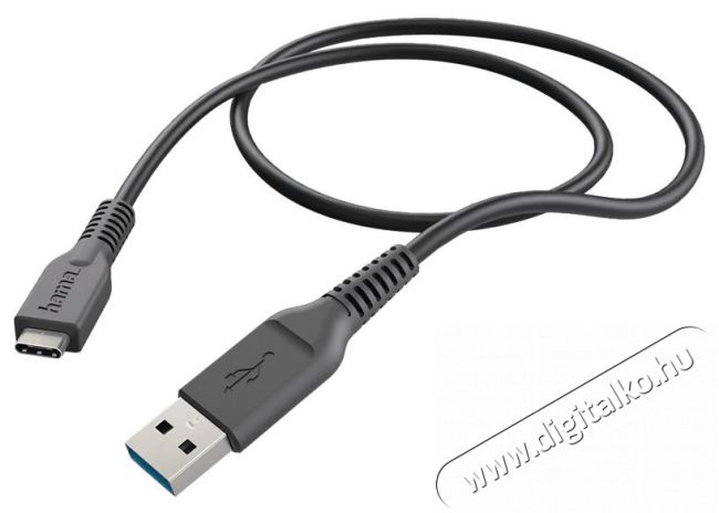 Hama 178395 USB 3.1 Type-C- USB A 1m adatkábel - fekete Mobil / Kommunikáció / Smart - Mobiltelefon kiegészítő / tok - Kábel / átalakító - 379827