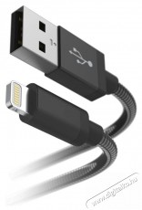 Hama 183339 Metál 1,5m Lightning > USB-A adatkábel - fekete Mobil / Kommunikáció / Smart - Mobiltelefon kiegészítő / tok - Kábel / átalakító - 379835
