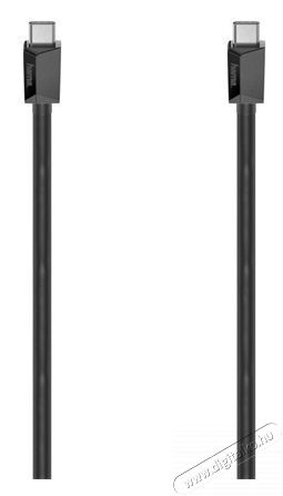 Hama 200648 USB 3.2 Type-C- USB Type-C 0,75m adatkábel - fekete Tv kiegészítők - Kábel / csatlakozó - Csatlakozó / elosztó / átalakító - 379854