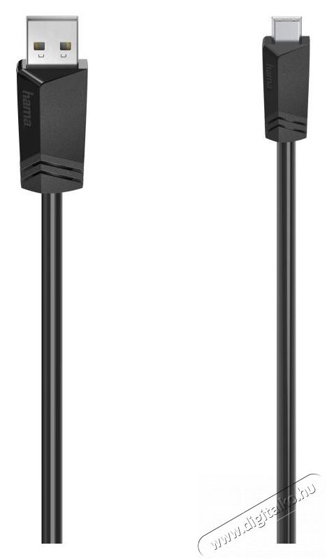 Hama FIC USB A - mini USB B 1,5m adatkábel - fekete Mobil / Kommunikáció / Smart - Mobiltelefon kiegészítő / tok - Hálózati-, autós töltő - 380093