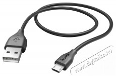 Hama micro USB - USB A 1m adatkábel - fekete Mobil / Kommunikáció / Smart - Mobiltelefon kiegészítő / tok - Kábel / átalakító - 380100
