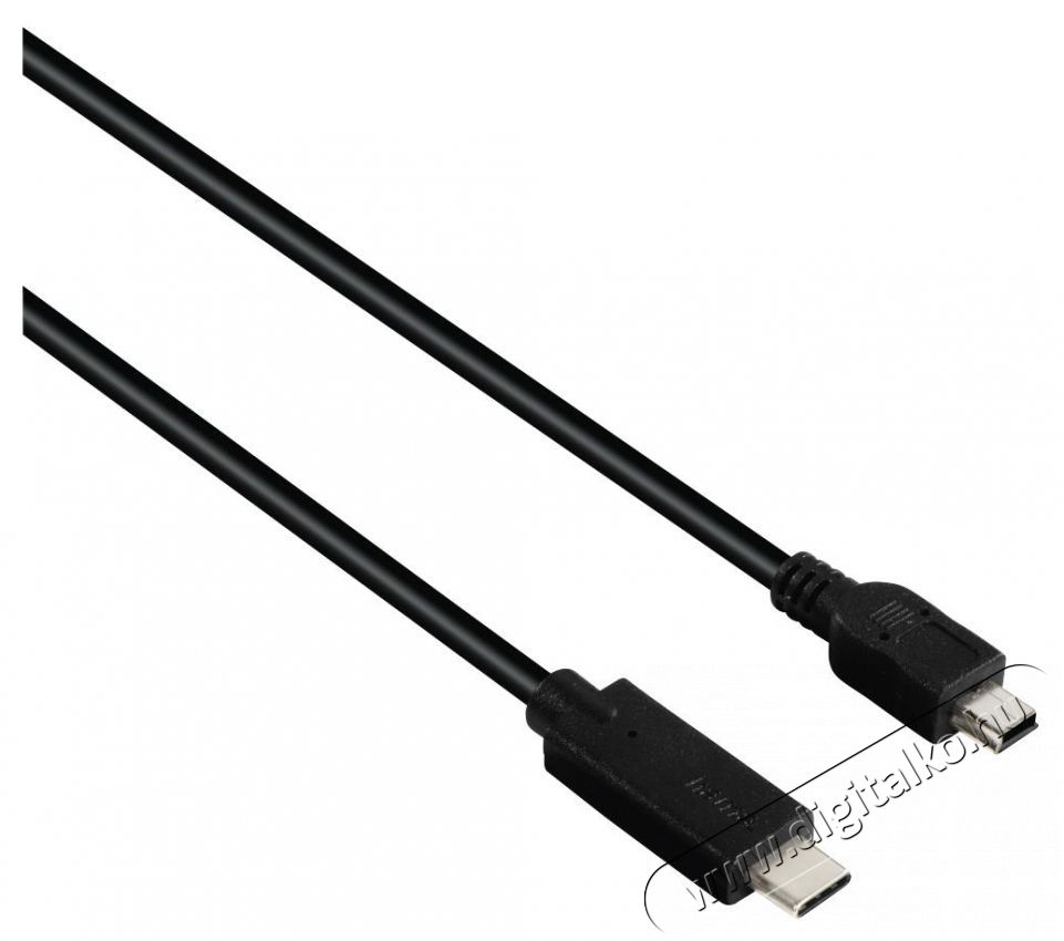 Hama USB Type-C - mini USB 0,75m fekete adatkábel Tv kiegészítők - Kábel / csatlakozó - USB kábel - 380103