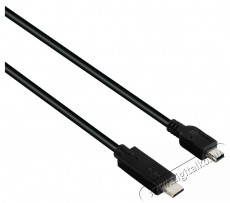 Hama USB Type-C - mini USB 0,75m fekete adatkábel Tv kiegészítők - Kábel / csatlakozó - USB kábel - 380103