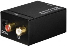 Hama 83180 AC80 Digitális-Analóg (DAC) audio konverter Tv kiegészítők - Kábel / csatlakozó - Csatlakozó / elosztó / átalakító - 380086