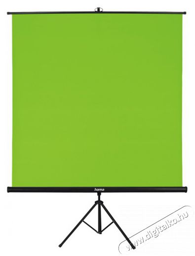Hama "2in1" 180x180 cm háromlábú green screen háttér Fotó-Videó kiegészítők - Háttér - Vászon háttér - 384688