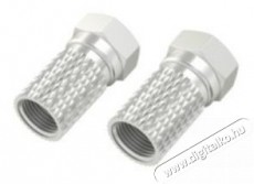 Hama FIC szerelhető 6,5mm menetes SAT F dugó 2db Tv kiegészítők - Kábel / csatlakozó - Csatlakozó / elosztó / átalakító - 386623