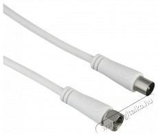 Hama 122432 ST 90dB F és Koax csatlakozós duplán árnyékolt 1,5m antenna kábel Tv kiegészítők - Kábel / csatlakozó - Koax antenna kábel - 387342