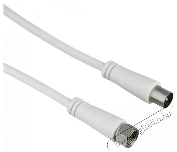 Hama 122432 ST 90dB F és Koax csatlakozós duplán árnyékolt 1,5m antenna kábel Tv kiegészítők - Kábel / csatlakozó - Koax antenna kábel - 387342