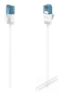 Hama FIC Slim-Flexible CAT6 0,75m fehér patchkábel Iroda és számítástechnika - Hálózat - Hálózati kiegészítő - 386863