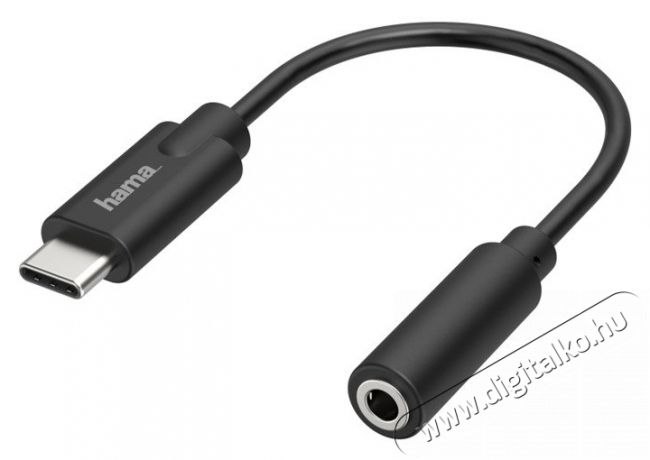 Hama FIC USB Type-C - 3,5mm jack audio adapter (337562) Mobil / Kommunikáció / Smart - Mobiltelefon kiegészítő / tok - Kábel / átalakító - 387359
