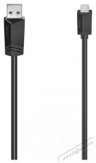 Hama 200609 FIC micro USB 2.0 3m fekete adatkábel Tv kiegészítők - Kábel / csatlakozó - USB kábel - 386855