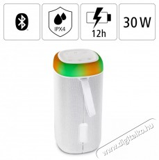 Hama BLUETOOTH HANGSZÓRÓ SHINE 2.0, 30W, RGB LED, FEHÉR (188229) Audio-Video / Hifi / Multimédia - Hordozható, vezeték nélküli / bluetooth hangsugárzó - Hordozható, vezeték nélküli / bluetooth hangsugárzó - 399221