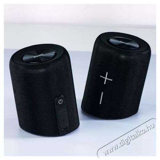 Hama BLUETOOTH HANGSZÓRÓ TWIN 2.0, 20W, VÍZÁLLÓ, FEKETE (188220) Audio-Video / Hifi / Multimédia - Hordozható, vezeték nélküli / bluetooth hangsugárzó - Hordozható, vezeték nélküli / bluetooth hangsugárzó - 399224