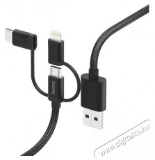 Hama E3 Adatkábel 3IN1 MICRO USB / TYPE-C / LIGHTNING 1,5M (201536) Tv kiegészítők - Kábel / csatlakozó - USB kábel - 399195