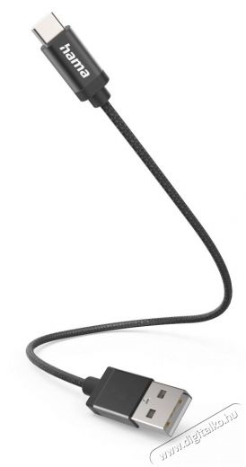 Hama E3 ADATKÁBEL USB TYPE-C, 0,2M, FEKETE  Tv kiegészítők - Kábel / csatlakozó - USB kábel - 399201