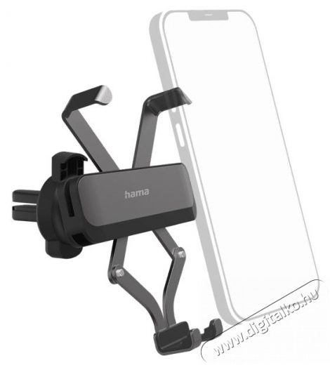 Hama E3 Univerzális autós mobiltartó gravity alu - fekete  Mobil / Kommunikáció / Smart - Mobiltelefon kiegészítő / tok - Tartó / rögzítő / állvány - 399208