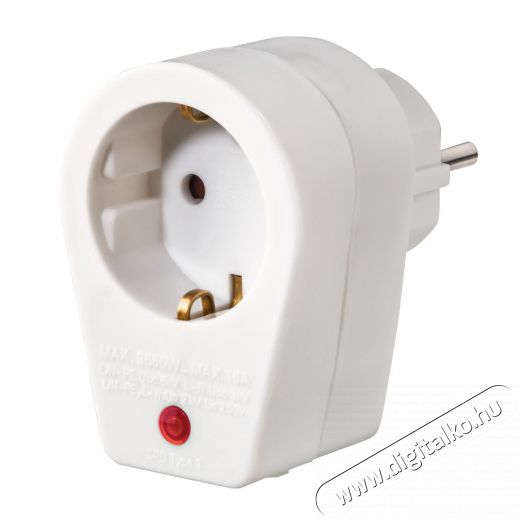 Hama FIP hálózati túlfeszültség védő adapter - fehér Háztartás / Otthon / Kültér - Világítás / elektromosság - Hálózati elosztó / hosszabbító / adapter - 403635