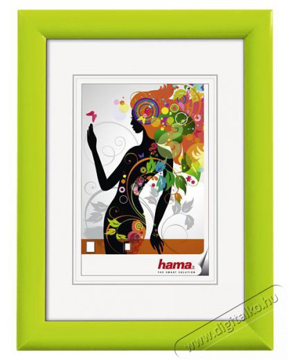 Hama Műanyag keret malaga 10x15 - zöld (58152) Háztartás / Otthon / Kültér - Lakásfelszerelés - Képkeret / képtartó - 403671