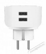 Hama Okos wifi konnektor, 2300W, 2USB (176612) Háztartás / Otthon / Kültér - Okos otthon - Okos konnektor - 403676