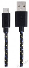 Hama micro USB - USB A 1m fekete szövet adatkábel Iroda és számítástechnika - Egyéb számítástechnikai termék - 387893