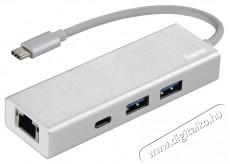 Hama USB 3.2 GEN1 TYPE-C HUB (2 USB, 1 USB TYPE-C) +LAN (200108) Tv kiegészítők - Kábel / csatlakozó - Csatlakozó / elosztó / átalakító - 399209