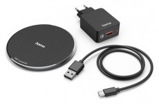 Hama 201688 "QI-FC10" FIC E3 +QC 3.0 10W fekete vezeték nélküli mobiltelefon töltő szett Mobil / Kommunikáció / Smart - Mobiltelefon kiegészítő / tok - Hálózati-, autós töltő - 403962