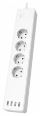 Hama 176574 túlfesz.védett 10A okos WIFI konnektor elosztó Háztartás / Otthon / Kültér - Világítás / elektromosság - Hálózati elosztó / hosszabbító / adapter - 455693