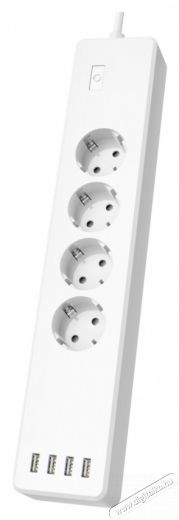 Hama 176574 túlfesz.védett 10A okos WIFI konnektor elosztó Háztartás / Otthon / Kültér - Világítás / elektromosság - Hálózati elosztó / hosszabbító / adapter - 455693