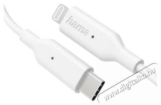Hama 201598 FIC E3 1m Lightning > USB Type-C feh&eacute;r adatk&aacute;bel Tv kieg&eacute;sz&iacute;tők - K&aacute;bel / csatlakoz&oacute; - USB k&aacute;bel - 453552