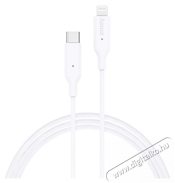 Hama 201598 FIC E3 1m Lightning > USB Type-C feh&eacute;r adatk&aacute;bel Tv kieg&eacute;sz&iacute;tők - K&aacute;bel / csatlakoz&oacute; - USB k&aacute;bel - 453552