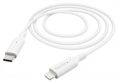 Hama 201598 FIC E3 1m Lightning > USB Type-C feh&eacute;r adatk&aacute;bel Tv kieg&eacute;sz&iacute;tők - K&aacute;bel / csatlakoz&oacute; - USB k&aacute;bel - 453552