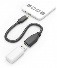Hama 201605 FIC E3 USB Type-C OTG 0,15 m adapter Háztartás / Otthon / Kültér - Világítás / elektromosság - Hálózati elosztó / hosszabbító / adapter - 456653