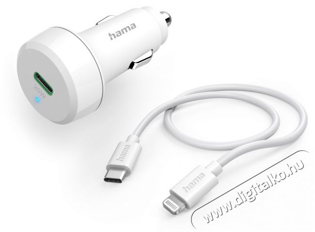 Hama 201611 FIC E3 PD 20W USB Type-C autós töltő Autóhifi / Autó felszerelés - Autós töltő / szivargyújtó adapter - 453775