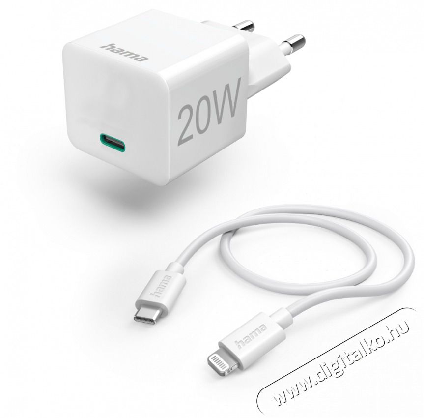 Hama 201620 Lightning - USB Type-C adatkábel, hálózati töltő Mobil / Kommunikáció / Smart - Mobiltelefon kiegészítő / tok - Hálózati-, autós töltő - 456593