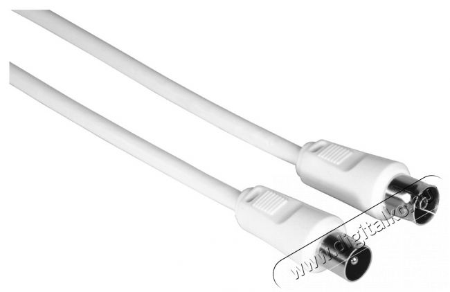 Hama 205030 FIC ECO 25 db/csmg 5,0m 75dB fehér antennakábel Tv kiegészítők - Kábel / csatlakozó - Koax antenna kábel - 456156