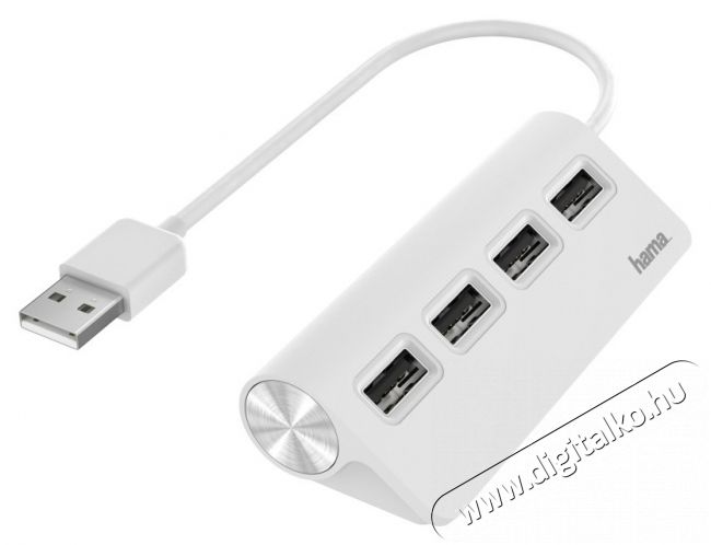 Hama 200120 fehér FIC USB 2.0 HUB, 1:4 BUSPOW. Iroda és számítástechnika - Számítógép tartozék - USB kábel - 466276