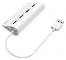 Hama 200120 fehér FIC USB 2.0 HUB, 1:4 BUSPOW. Iroda és számítástechnika - Számítógép tartozék - USB kábel - 466276