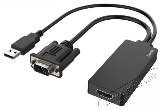 Hama 200342 FIC VGA HDMI adapter + USB Iroda és számítástechnika - Számítógép tartozék - USB kábel - 466959