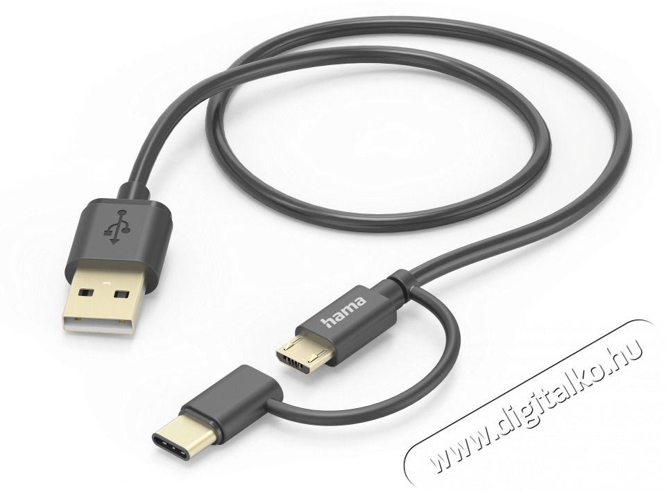 Hama 201533 FIC E3 micro USB/USB Type-C, 2in1, 1m adatkábel Iroda és számítástechnika - Számítógép tartozék - USB kábel - 466964