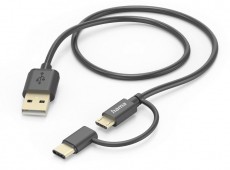 Hama 201533 FIC E3 micro USB/USB Type-C, 2in1, 1m adatkábel Iroda és számítástechnika - Számítógép tartozék - USB kábel - 466964
