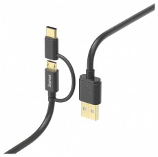 Hama 201533 FIC E3 micro USB/USB Type-C, 2in1, 1m adatkábel Iroda és számítástechnika - Számítógép tartozék - USB kábel - 466964