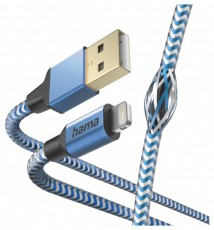 Hama 201553 FIC E3 Lightning Reflective 1,5m, kék adatkábel Iroda és számítástechnika - Számítógép tartozék - USB kábel - 466965