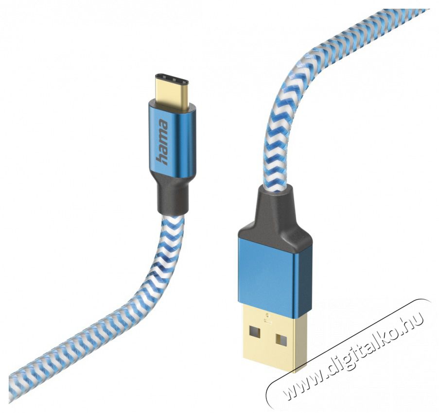 Hama 201558 FIC E3 USB Type-C Reflective 1,5m, kék adatkábel Iroda és számítástechnika - Számítógép tartozék - USB kábel - 466966