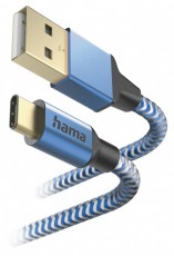 Hama 201558 FIC E3 USB Type-C Reflective 1,5m, kék adatkábel Iroda és számítástechnika - Számítógép tartozék - USB kábel - 466966