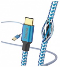 Hama 201558 FIC E3 USB Type-C Reflective 1,5m, kék adatkábel Iroda és számítástechnika - Számítógép tartozék - USB kábel - 466966
