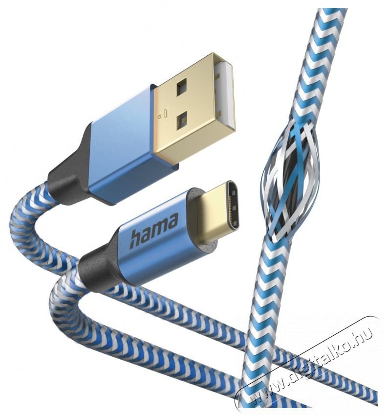 Hama 201558 FIC E3 USB Type-C Reflective 1,5m, kék adatkábel Iroda és számítástechnika - Számítógép tartozék - USB kábel - 466966